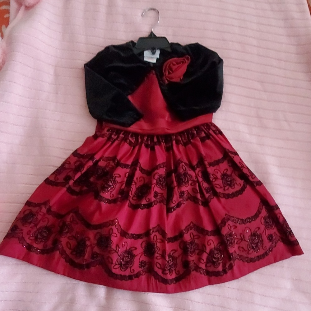 Little Girl's Sorbet Dress with Bolero Jacket Sz 3